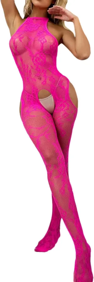 Sexy Pajama Set For Women Fashion Floral Lace Bodycons Sexy Lingerie Bow Tie Women Costumes Lace Lingerie