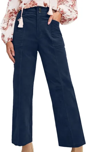 Straight Leg Pants Women Casual Athletic Pants Stretch Work Trousers Comfort Hiking Pants Classic Daily Pants