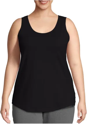 Summer Basic Oversized Tank Tops Women Casual Comfy Sleeveless Crewneck Shirts Plus Size Loungewear Undershirts