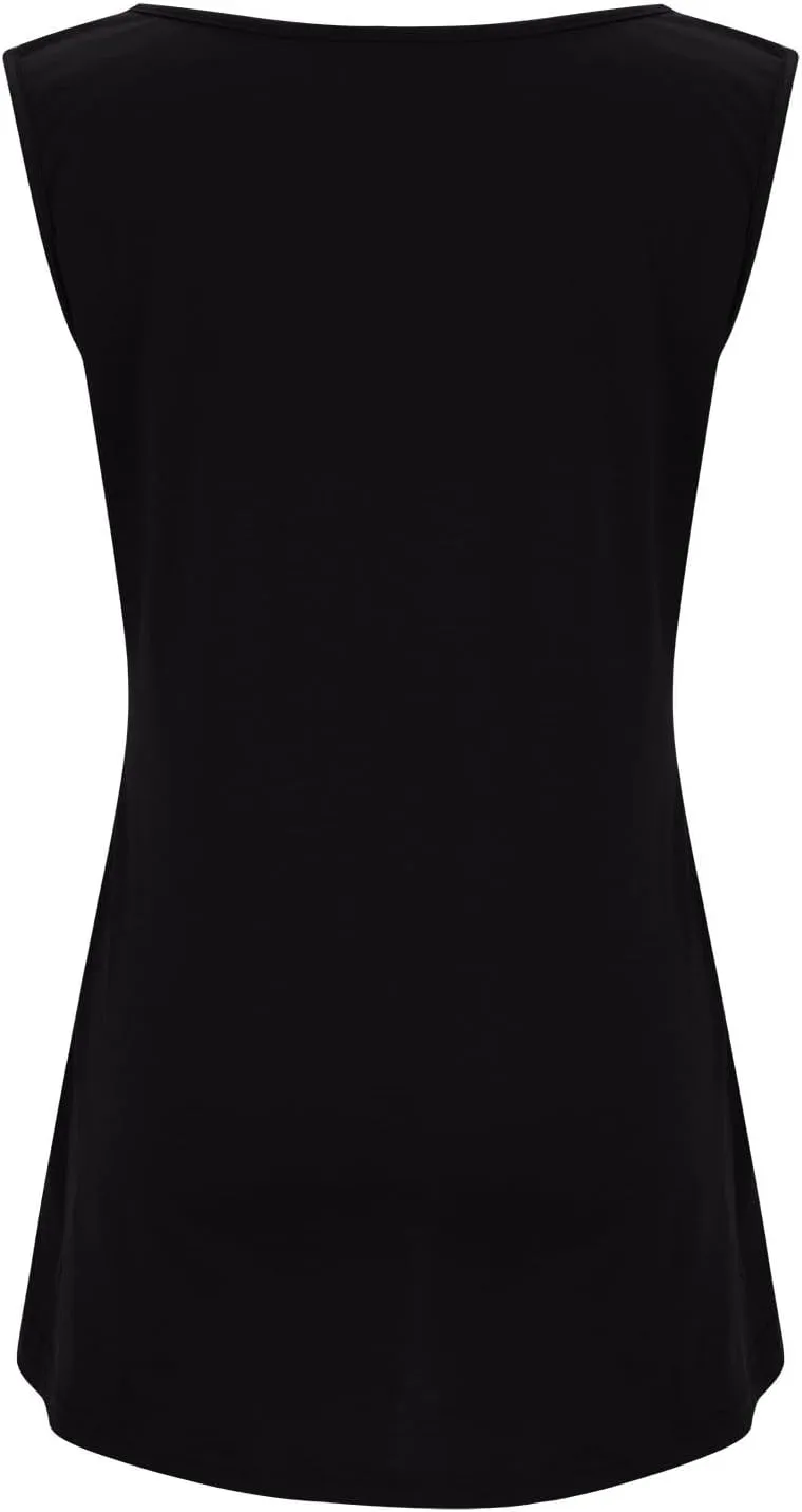 Summer Basic Oversized Tank Tops Women Casual Comfy Sleeveless Crewneck Shirts Plus Size Loungewear Undershirts