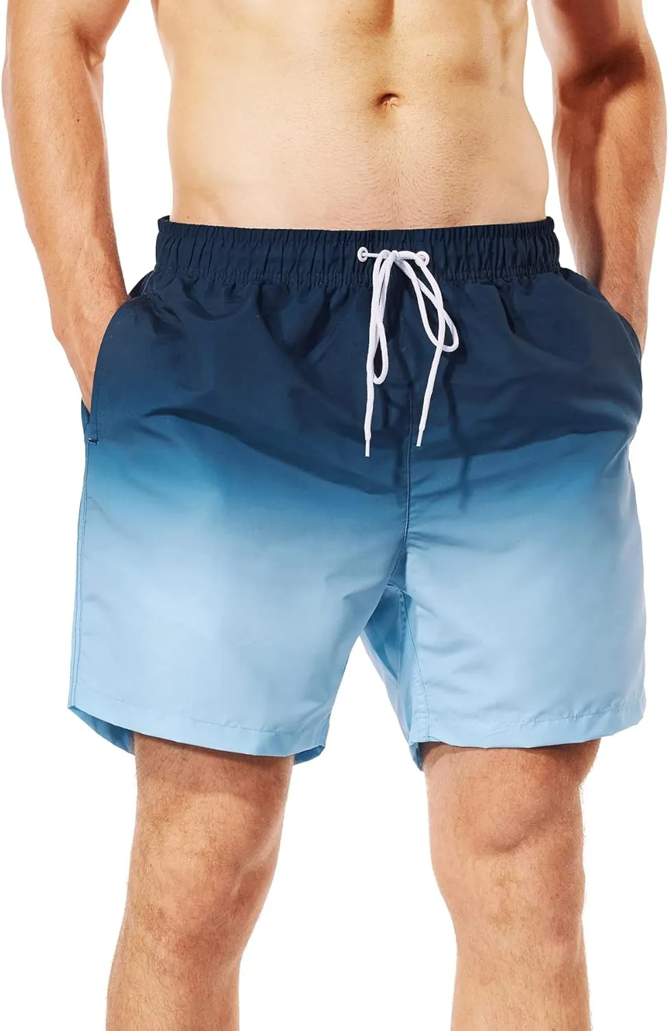 SUNDAY ROSE Mens Swim Trunks Quick Dry 5 inch Inseam Beach Shorts with Mesh Lining Bathing Suits for Men