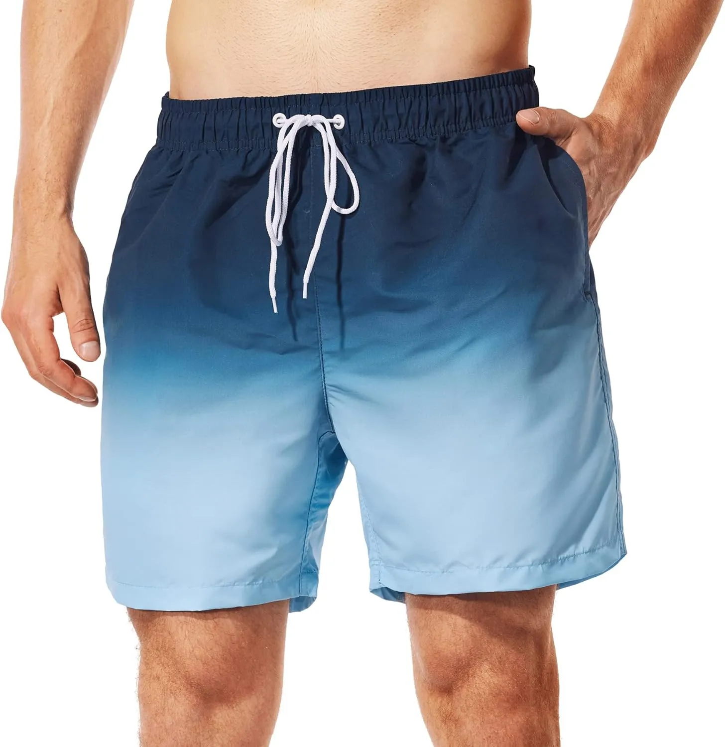 SUNDAY ROSE Mens Swim Trunks Quick Dry 5 inch Inseam Beach Shorts with Mesh Lining Bathing Suits for Men