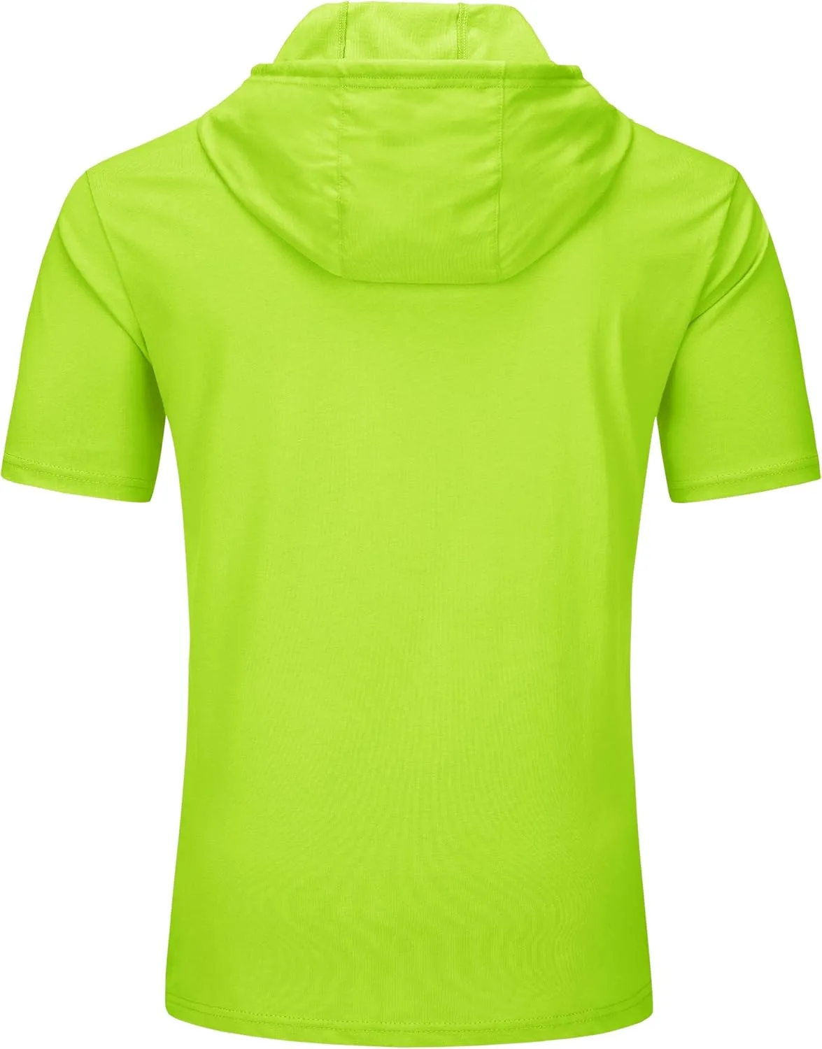 TACVASEN Short Sleeve Hoodies for Men Cotton Hoodies Summer Sweatshirt Lightweight Breathable Workout Shirts Pullover