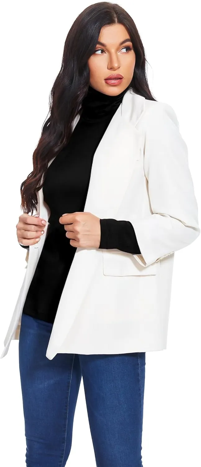 TAIPOVE Women's Thermal Fleece Turtleneck Long Sleeve Tops Lightweight Pullover Sweater Cotton Casual Soft Comfort Shirt