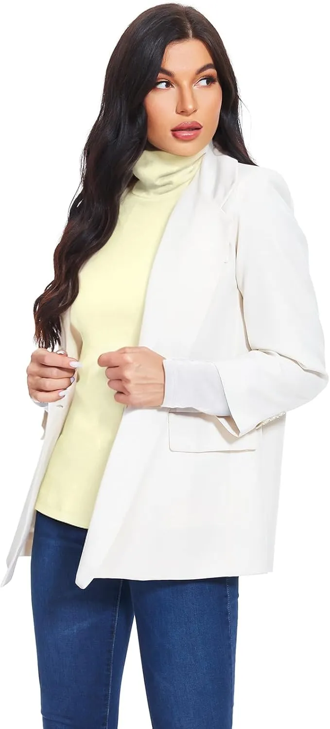 TAIPOVE Women's Thermal Fleece Turtleneck Long Sleeve Tops Lightweight Pullover Sweater Cotton Casual Soft Comfort Shirt