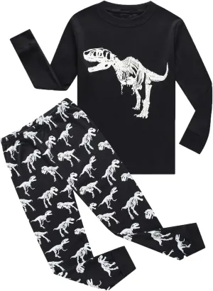Toddler Boys Pajamas Sets Cotton Long Sleeve Sleepwear for Boys