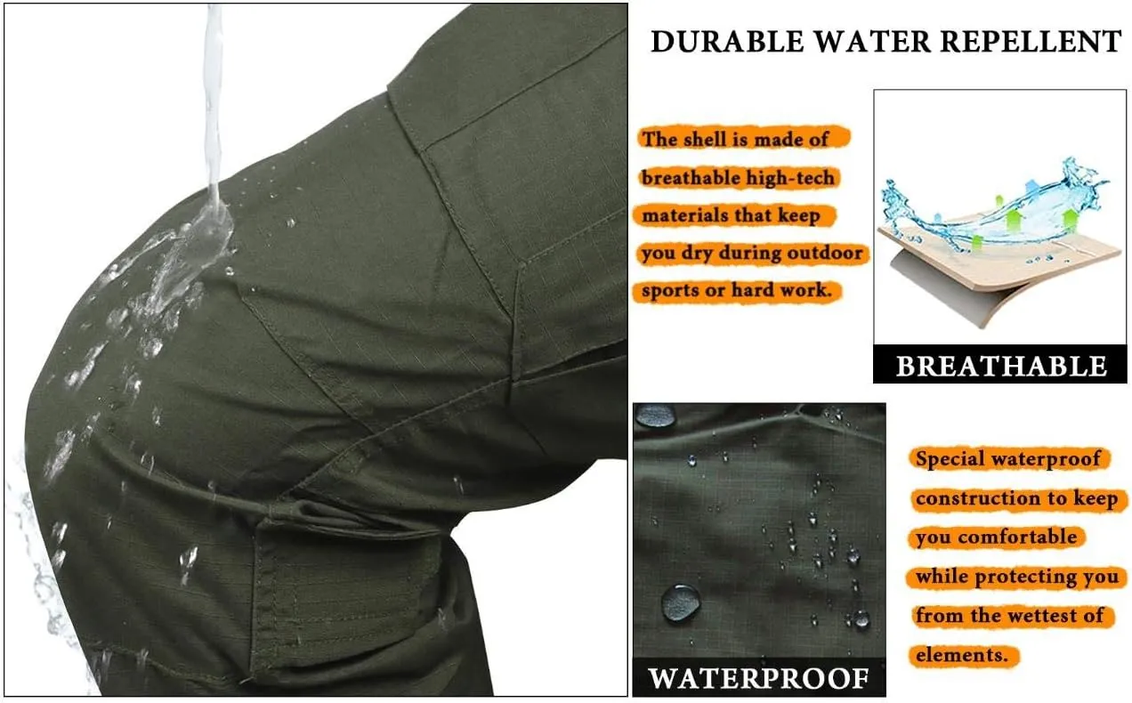 TRGPSG Men's Hiking Pants, Outdoor Lightweight Travel Pants Cargo Pants Work Pants for Men