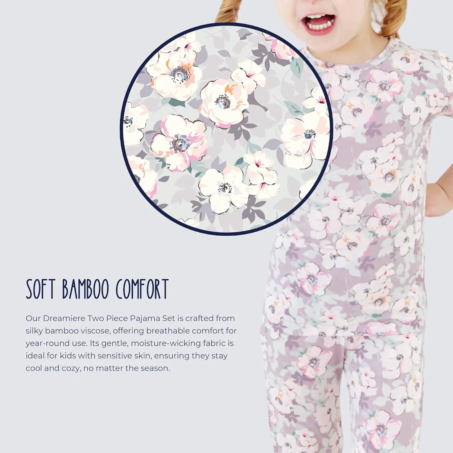 Two Piece Pajama Set | Boys-Girls | Toddler Sleepwear | Matching Family Pajama | Lightweight, Comfortable for Skin