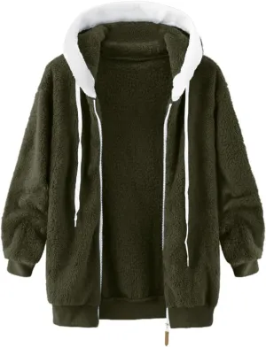 Warm Snow Fleece Winter Jacket Winter Warm Wool Overcoat Cotton Overcoat Overcoat Pullover Sherpa Fleece Zip Up