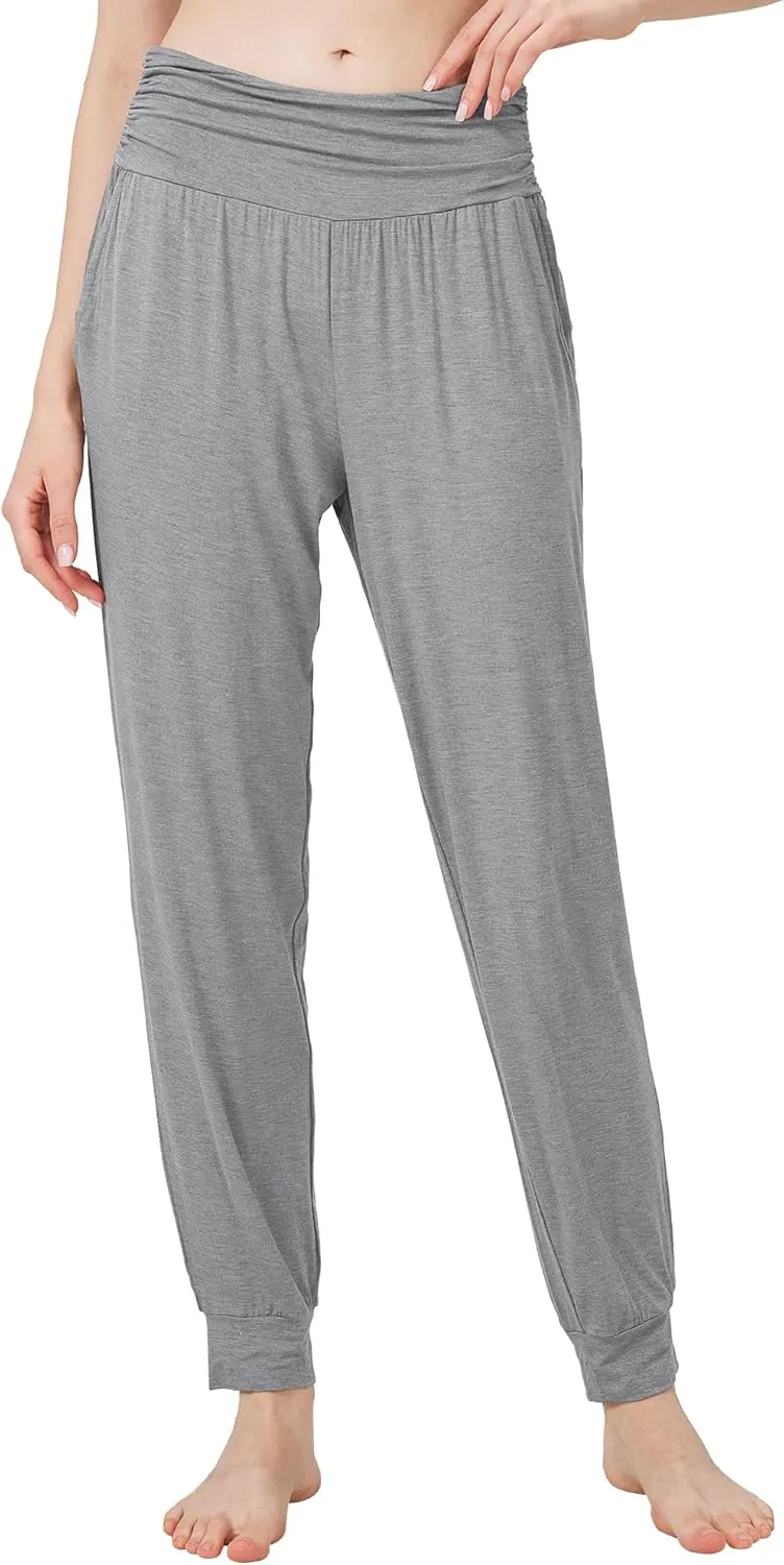 WiWi Pajama Pants for Women Soft Lounge Joggers Pockets Comfy Sleep Bottoms Viscose from Bamboo Pjs Jogger S-XXL