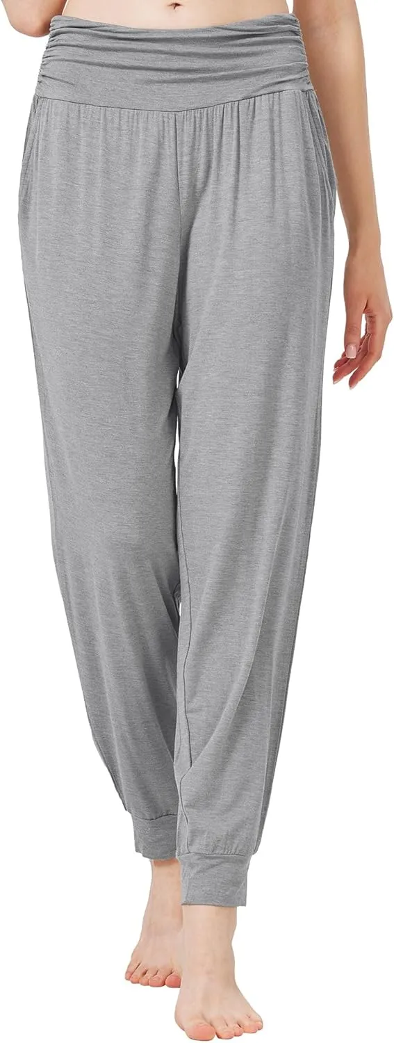 WiWi Pajama Pants for Women Soft Lounge Joggers Pockets Comfy Sleep Bottoms Viscose from Bamboo Pjs Jogger S-XXL