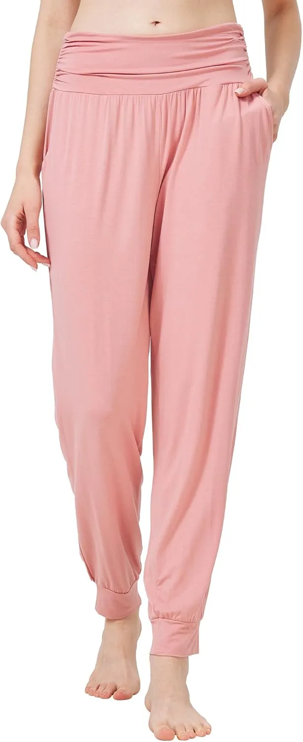 WiWi Pajama Pants for Women Soft Lounge Joggers Pockets Comfy Sleep Bottoms Viscose from Bamboo Pjs Jogger S-XXL
