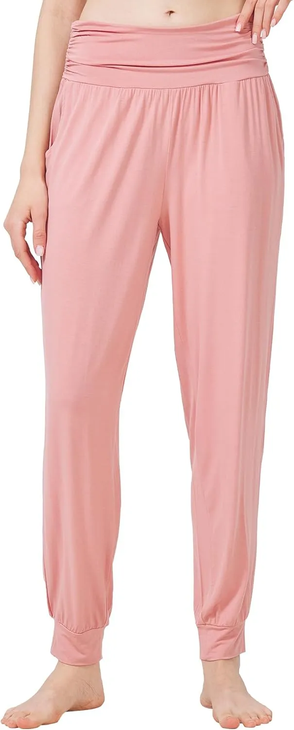 WiWi Pajama Pants for Women Soft Lounge Joggers Pockets Comfy Sleep Bottoms Viscose from Bamboo Pjs Jogger S-XXL