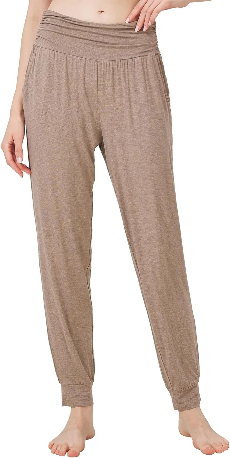 WiWi Pajama Pants for Women Soft Lounge Joggers Pockets Comfy Sleep Bottoms Viscose from Bamboo Pjs Jogger S-XXL