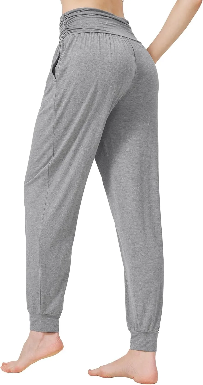 WiWi Pajama Pants for Women Soft Lounge Joggers Pockets Comfy Sleep Bottoms Viscose from Bamboo Pjs Jogger S-XXL