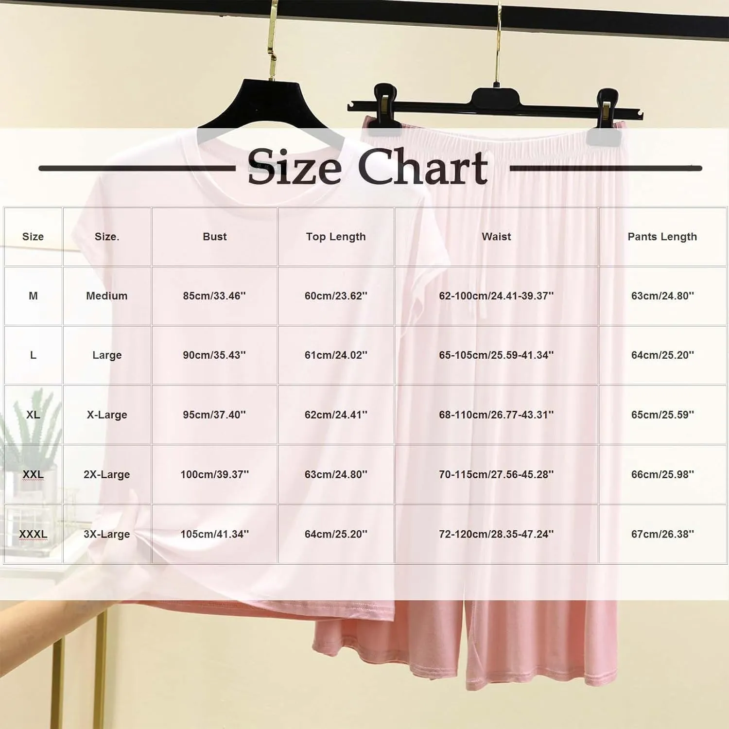 Women's Basic Capri Pants Modal Lounge Sets 2 Piece Pajamas with Short Sleeve Crewneck T Shirts Soft Cozy Sleepwear