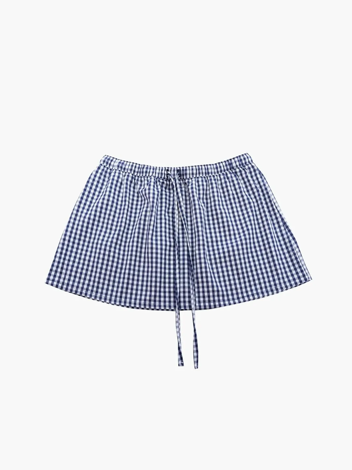 Womens Gingham Mini Skirts Y2k Going Out Elastic Waistband Plaid Checkered Streetwear Cute Summer Boxer Short Skirt