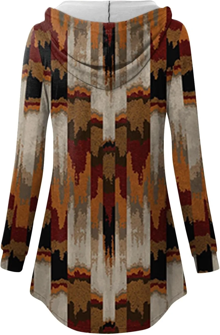 Womens Hoodies, Women'S Long Sleeve Plaid Hoodie Collar Plus Size Top Kawaii Hawaii Womens Hoodies Pullover