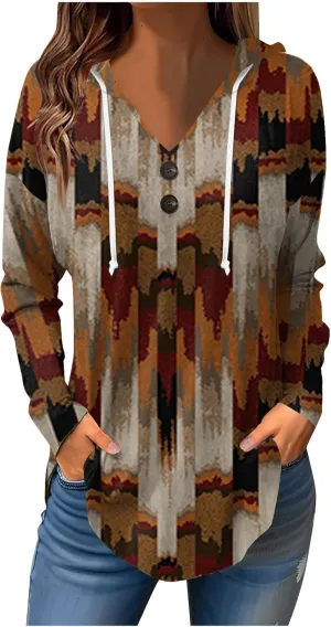 Womens Hoodies, Women'S Long Sleeve Plaid Hoodie Collar Plus Size Top Kawaii Hawaii Womens Hoodies Pullover