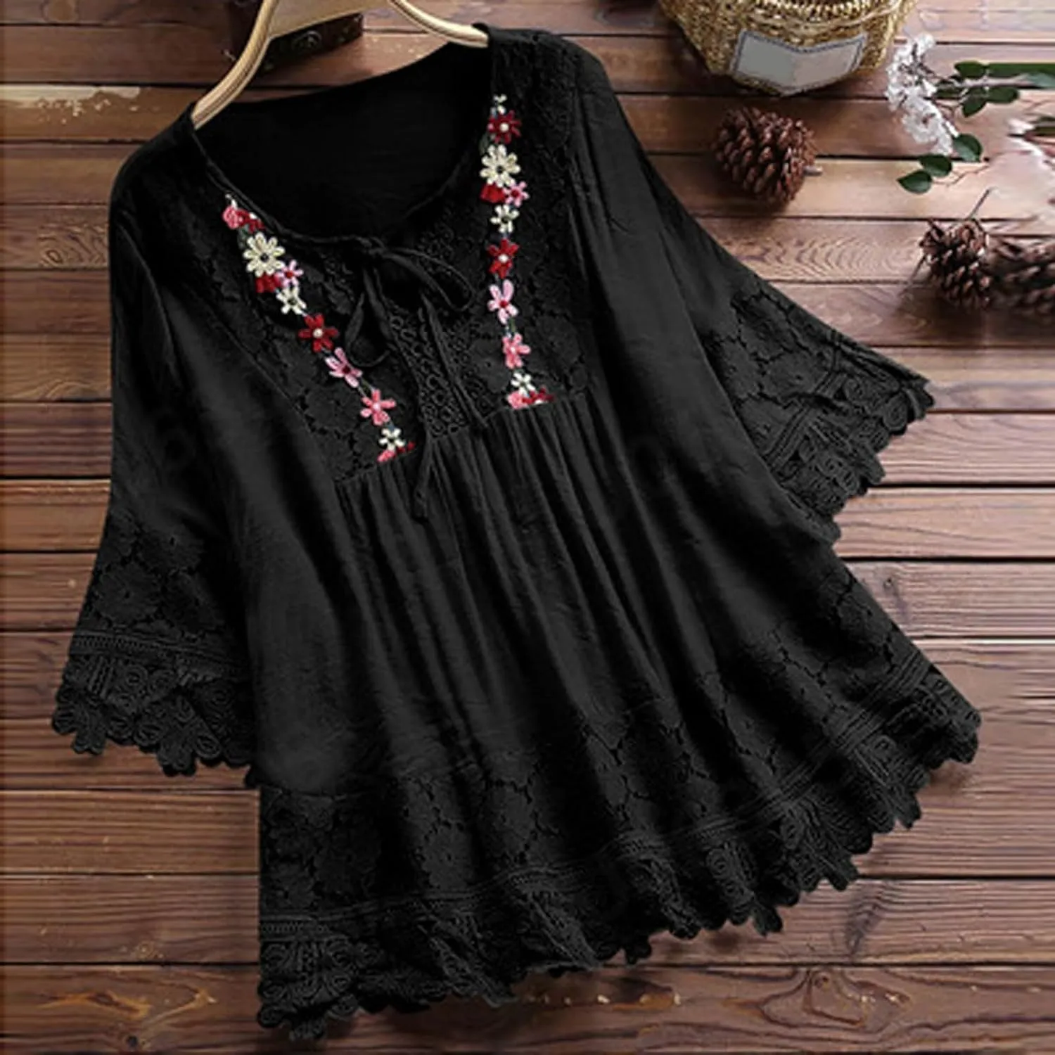 Womens Linen Shirts Summer Linen Button Down Short Sleeve T-Shirt Casual Loose Lightweight Round Neck Blouses