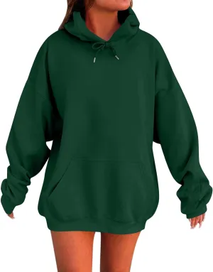 Womens Oversized Hoodies Winter Cute Sweatshirts Pullover 2024 Fashion Tops Trendy Outfits Loose Fit Solid Hoodies