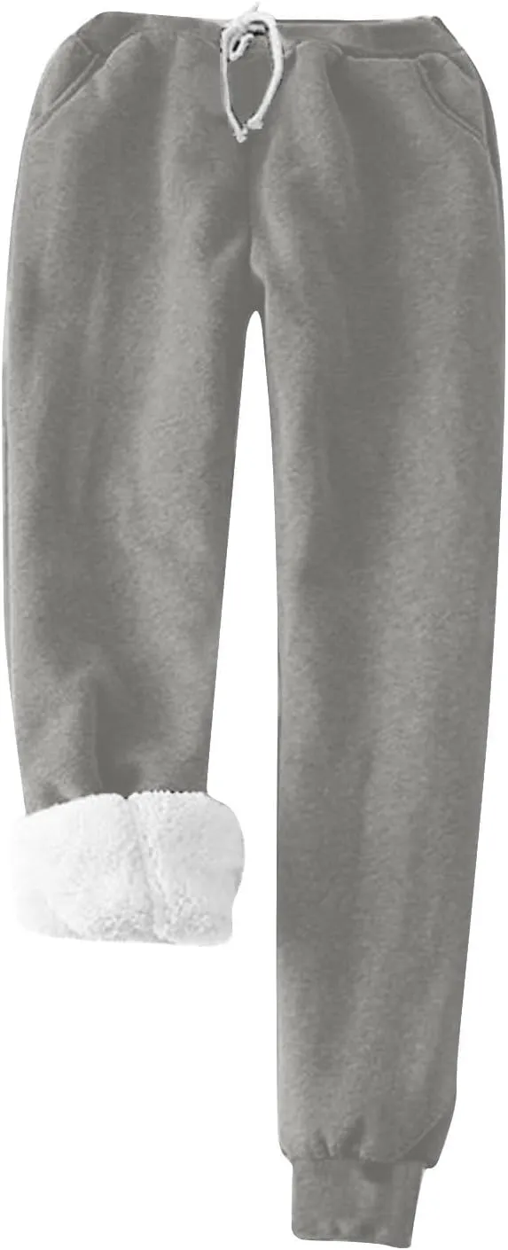 Womens Winter Sets 2 Piece Outfits Yes I'm Cold Sweatshirt Fleece Lined Pants Warm Lounge Sets Casual Suits Pockets
