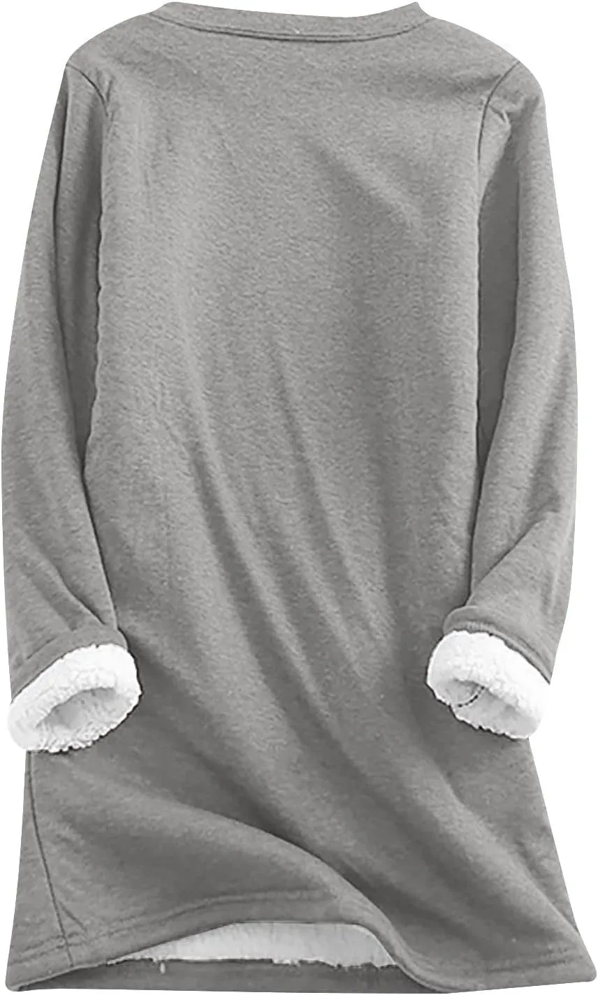 Womens Winter Sets 2 Piece Outfits Yes I'm Cold Sweatshirt Fleece Lined Pants Warm Lounge Sets Casual Suits Pockets
