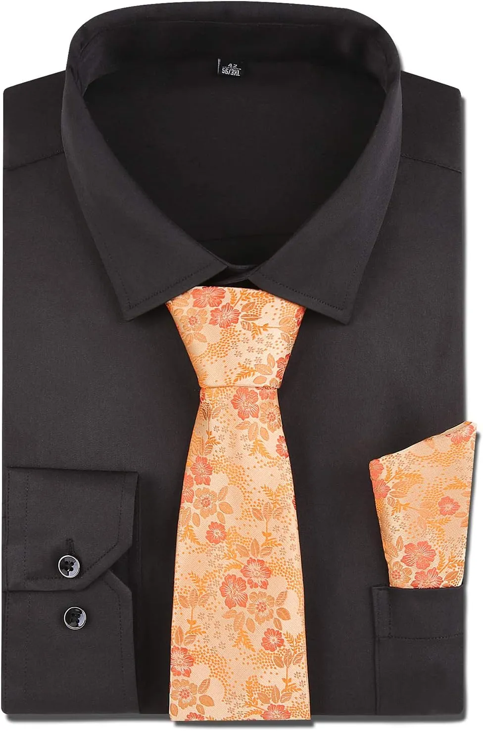XTAPAN Men's Casual Dress Shirt Long Sleeve Regular Fit Business Button up Shirt