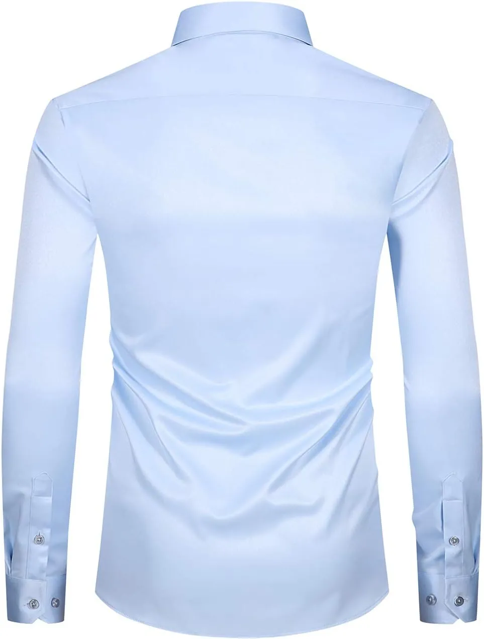 XTAPAN Men's Casual Dress Shirt Long Sleeve Regular Fit Business Button up Shirt