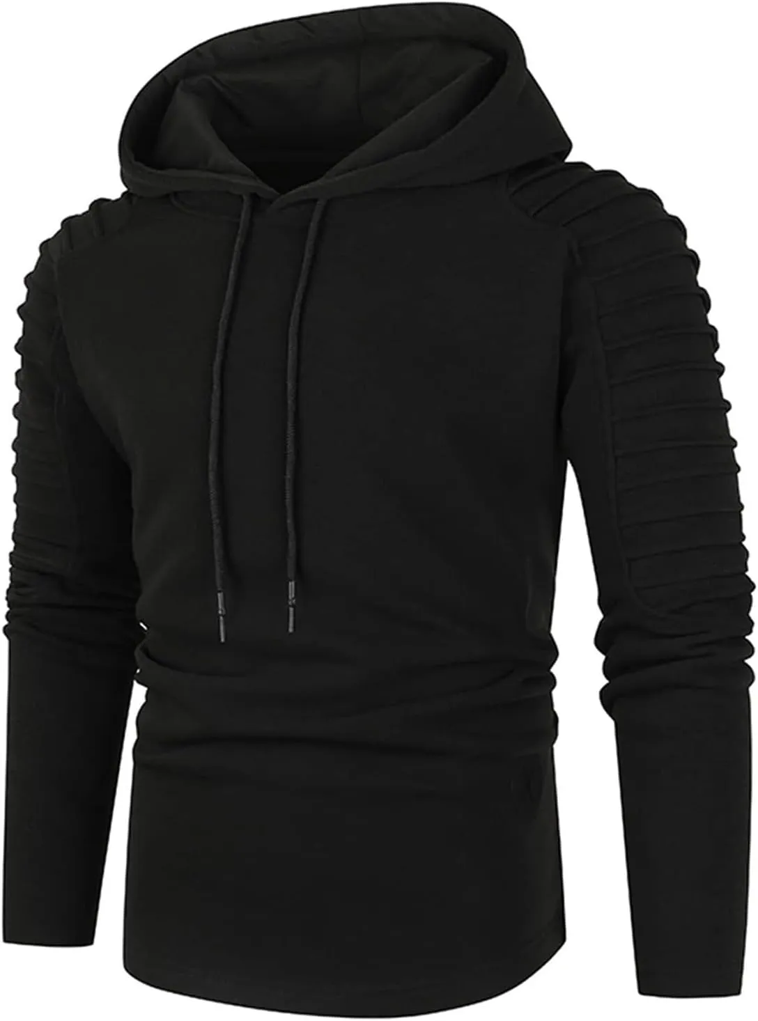 Ymosrh Men's Fashion Hoodies Sleeve Hooded Pullover Casual Workout Athletic Hoodie Sweatshirt Drawstring Sweatshirts, M-2XL