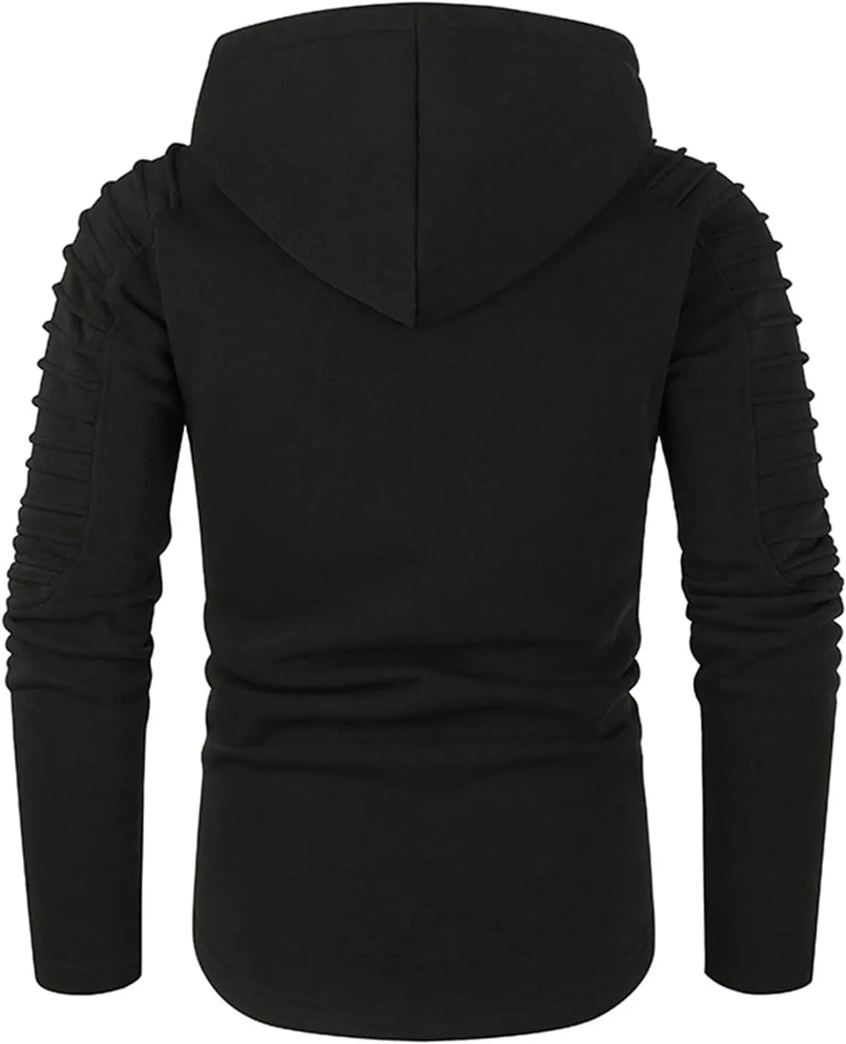 Ymosrh Men's Fashion Hoodies Sleeve Hooded Pullover Casual Workout Athletic Hoodie Sweatshirt Drawstring Sweatshirts, M-2XL