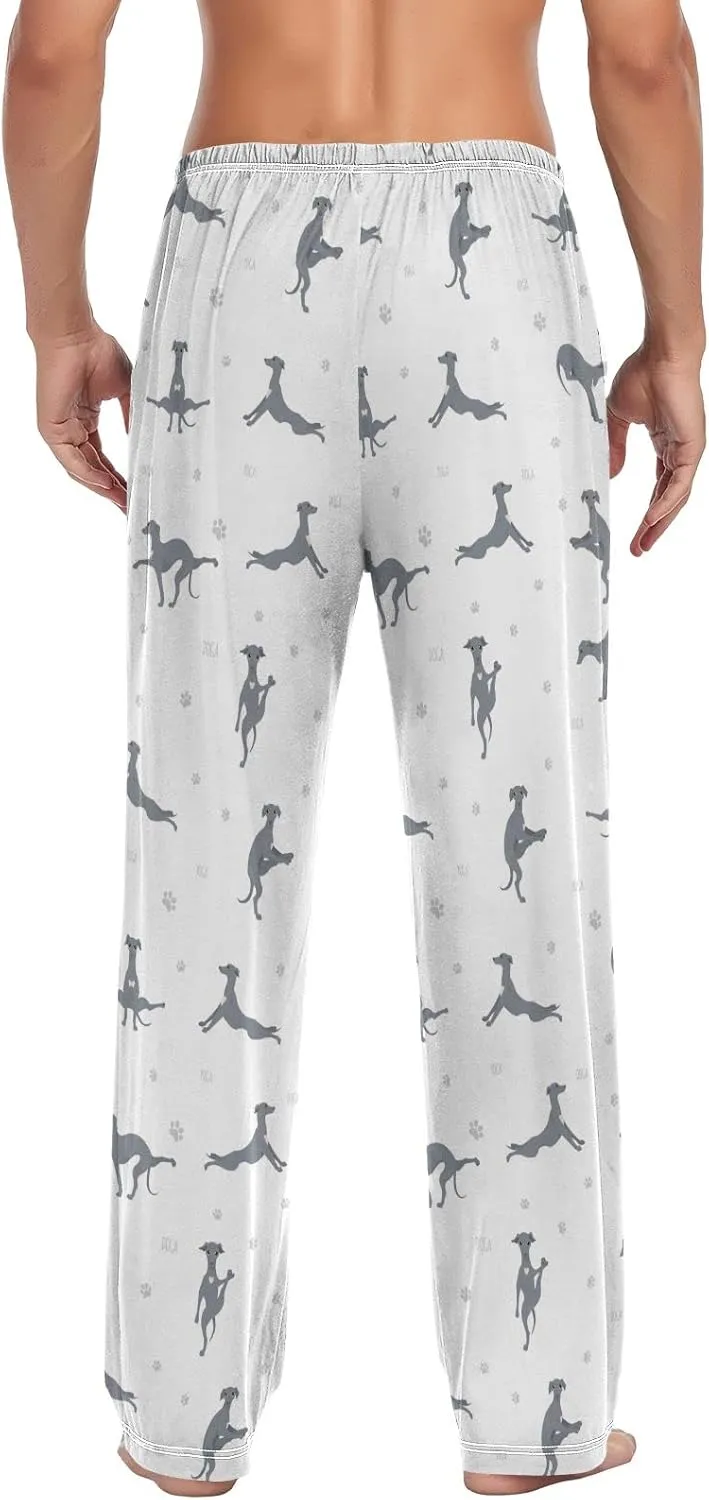 Yoga Italian Greyhound Dog Men's Pajama Pants Sleepwear Lounge Pajama Bottoms